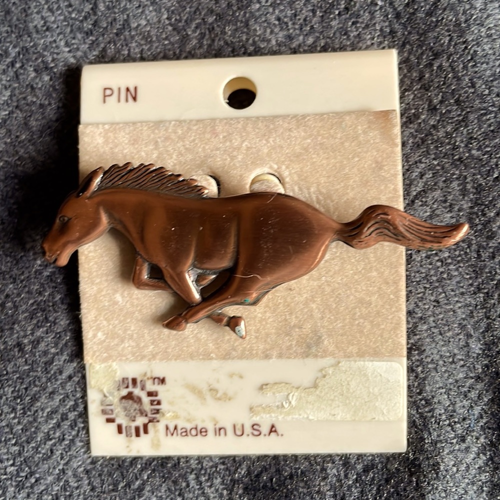 Copper Mustang Pin